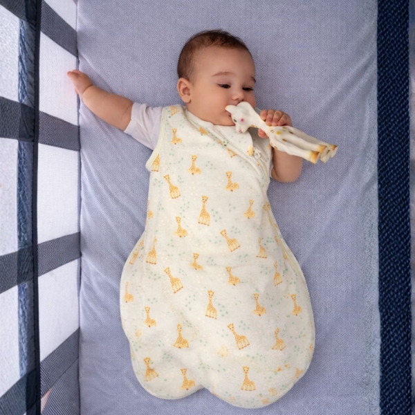BabyBliss - BlissSac x Σόφι η Καμηλοπάρδαλη: Υπνόσακος Χειμωνιάτικος 2.5 tog από οργανικό βαμβάκι " Vanilla"
