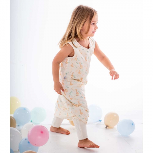 BabyBliss - BlissJump x Σόφι η Καμηλοπάρδαλη: Υπνόσακος Χειμωνιάτικος 2.5 tog με ποδαράκια από οργανικό βαμβάκι Vanilla